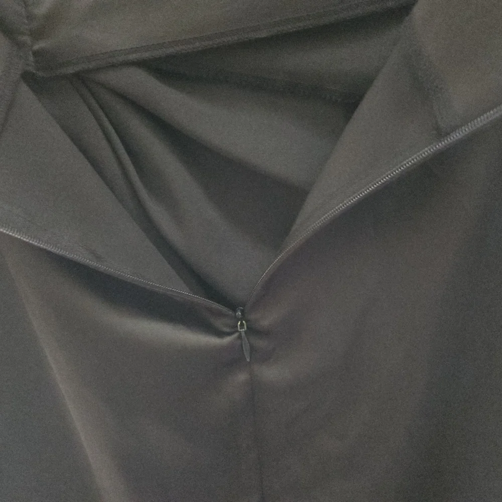 Ro & De Black Draped Pencil Skirt